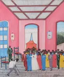 Eddy Myrthil, The Wedding, Oil on canvas