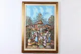 Atieacin, Fruit Market, Oil on canvas