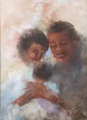 Johnny Johnson, Family, Acrylic