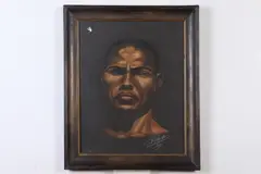 G. Robards, Portrait of Black Man, Pastel