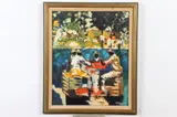 Hv Salvatori, Card Game, Oil on board