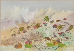 José Ruíz, HURRICANE: TWO WORKS, one signed and one signed lower right, Gouache