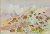 José Ruíz, HURRICANE: TWO WORKS, one signed and one signed lower right, Gouache