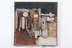 Harry Irving Gates, Seawall #2 1965-1966, Mixed media and wood