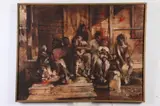 Howard Behrens, African American Family on Front Porch, Oil on canvas