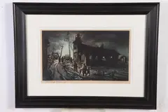 Michael J. Gallagher, Sunday Evening, Color etching