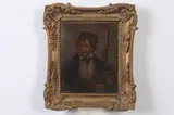 David Wilkie, THE PIPER, identified and titled verso, Oil on board
