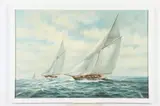 June Nelson, Sailboats, Oil on canvas