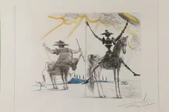 Salvador Dalí, Don Quixote, Color etching
