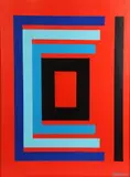 Frank Sinatra, Untitled 14 (Red, Acrylic on canvas