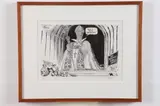 Pat Oliphant, TWO WORKS: THE VOWS OF POVERTY, 2004 and CELEBRATION OF SPRING, 2002, First, reproduction print made from an original pen and ink drawing on archival paper; signed and numbered by the artist