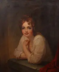 Harriet Christina Cany Peale, Portrait of Young Woman in Gossamer Gown, Oil on canvas