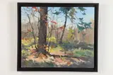 Zoltán Szabó, Tree and Falling Leaves, Oil on board