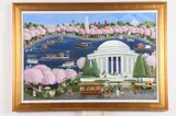 Carol Dyer, Tidal Basin, Oil on board