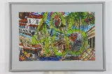 Abel Q. Jimenez, Carnival Scene, 2000, Gouache on paper