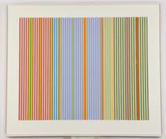 Gene Davis, Black Popcorn. 1969, From Series 2, edition: AP (150, 25AP), silkscreen on canvas, laminated to museum board