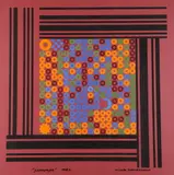 Simon Gouverneur, Isomorph. 1985, Egg tempera, acrylic, and colored pencil on canvas