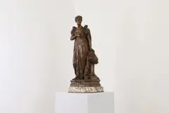 Gabriel-Vital Dubray, Untitled, raised on a marble plinth
