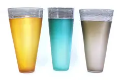 Bob Crooks, Bob Crooks (b.1965), a collection of three frosted glass vases