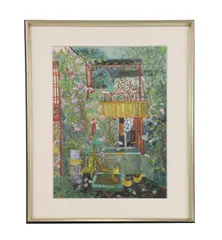 Fang Xiang, Untitled, ink and colour on paper 77 x 52cm
