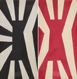 Uemon Ikeda, Untitled, oil on canvas both 145 x 70cm
