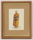 Mg Tun Hla, Untitled, watercolour 19.2 x 13.5cm