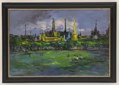 Hirankul Sujarit, Untitled, oil on canvas 29 x 43.5cm