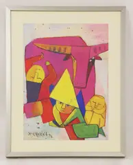 Thanh Chuong, Untitled, gouache 58 x 40.5cm Born in Bac Ninh Province