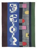 Michael O'Connell, 'Michael O'Connell (1898-1976) 'African totem pole' paste resist on cotton