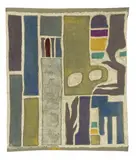 Michael O'Connell, 'Michael O'Connell (1898-1976) 'Sitting figure & reclining figure' paste resist on cotton