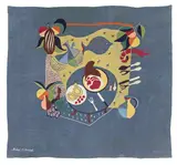 Michael O'Connell, 'Michael O'Connell (1898-1976) 'Leg of ham and objects on a table' paste resist on rayon