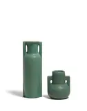 Teco Pottery, Companion Pair of Two-Handled Vases