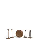 American Arts and Crafts, Group of Five Table Objects
