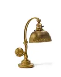 Counter Balance Desk Lamp by Tiffany Studios, gilt bronze, Favrile glass, base stamped 'TIFFANY STUDIOS NEW YORK 417', sold Oct 2019