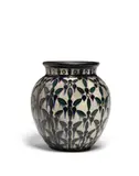 René Herbst, Vase, glazed stoneware, glaze mark 'RH France'