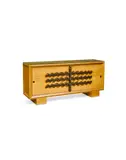 Gilbert Poillerat and Jacques Adnet, Commode, oak, patinated bronze