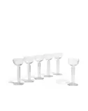 Set of Six Embassy Glasses by Walter Dorwin Teague & Edwin W. Fuerst, for the Libbey Glass Company, glass, sold Oct 2019