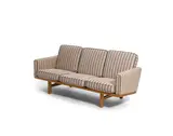 GE 236 3-Seater Sofa by Hans J. Wegner, for Getama, oak, upholstered, apparently unmarked, sold Oct 2019