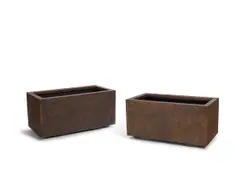 Forms + Surfaces, Pair of Planters, fiberglass