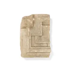 Two Mayan Revival Style Textile Blocks by Frank Lloyd Wright, sold Oct 2019