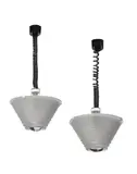 Angelo Mangiarotti, Pair of Egina Sospensione Ceiling Lights