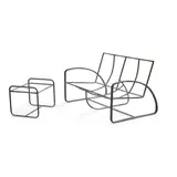 Walter Lamb, Two Seat Sofa and Ottoman