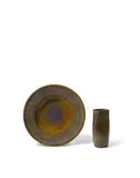 Harrison McIntosh, Square Vase, glazed terracotta