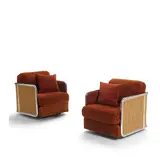 Milo Baughman, Pair of Lounge Chairs