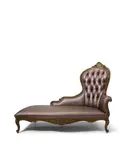 Silik, Dormeuse Bella Chaise Longue, model 599, giltwood, upholstery