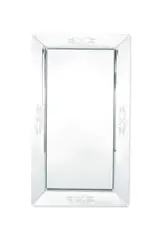 Philippe Starck, Fiam Mirror, mirrored glass, steel, engraved in lower right corner 'STARCK'