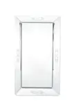 Philippe Starck, Fiam Mirror, mirrored glass, steel, engraved in lower right corner 'STARCK'