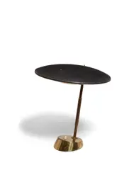 Table Lamp by Italian Modern, enameled metal, brass, offered Oct 2019