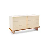 Paul Laszlo, Basket Weave Dresser, for Brown Saltman, painted and stained ash