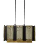 Einar Backstrom and Erik Hoglund, Ceiling Lamp, for Boda Glasbruk, enameled metal, brass, glass